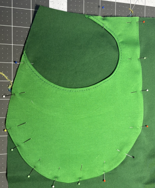 Attach pocket to front