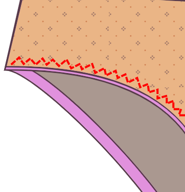 Fold the elastic in and sew it down again