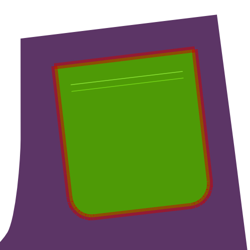 Now finish the pocket bag